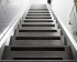 escalier vue de haut anti-d&eacute;rapant inox stainless sur mesure