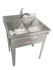 Stainless sink utility washing tub ls bilodeau